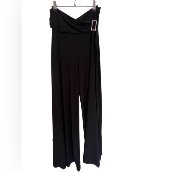 Minx Women’s Straight Wide Leg Pants with . Size XL Color Black - Picture 7 of 13